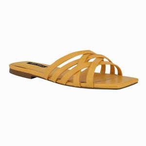 Nine West Halen Flat Slides - Yellow - Ireland (YI0314875)